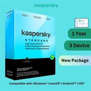 SOFTWARE Antivirus KASPERSKY STANDARD 3 DEVICE 1 anno