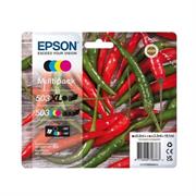 Cartucce Epson 503XL+503 multipack CYMB nero XL e std colori