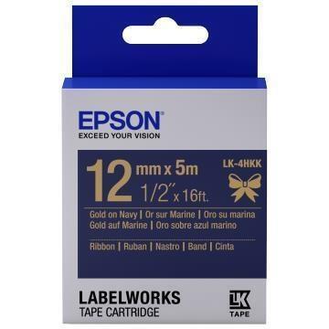 Epson LK-4HKK Nastro satinato oro/blu 12 mm (5 m)