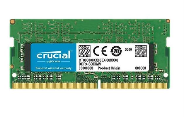 MEMORIA SO-DIMM CRUCIAL 4GB DDR-4 2400MHZ.