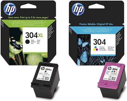 Cartucce HP 304XL Nero e 304 Colore Standard