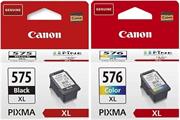 Cartucce Canon PG-575XL nero e CL-576XL colori