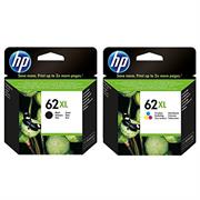 Cartucce HP 62XL multipack nero e colore