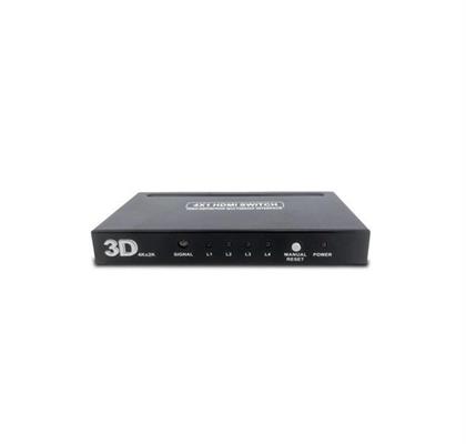 HDMI SWITCH MACH POWER V1.4 FHD 4*IN/1*OUT 3D 4K*2K +TELECOM