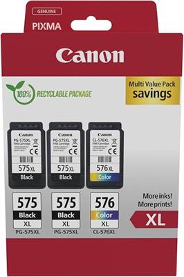 Cartucce Canon 2x PG-575XL+ 1x CL-576XL Multipack