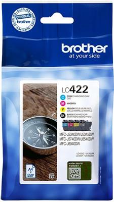 Cartucce Brother LC-422 multipack nero/ciano/magenta/giallo