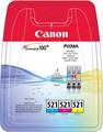Cartucce CANON CLI-521 multipack ciano-magenta-giallo